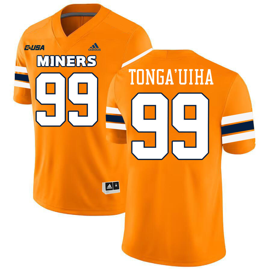 Sione Tonga'uiha UTEP Jersey,UTEP Miners #99 Sione Tonga'uiha College Football Jersey-Orange